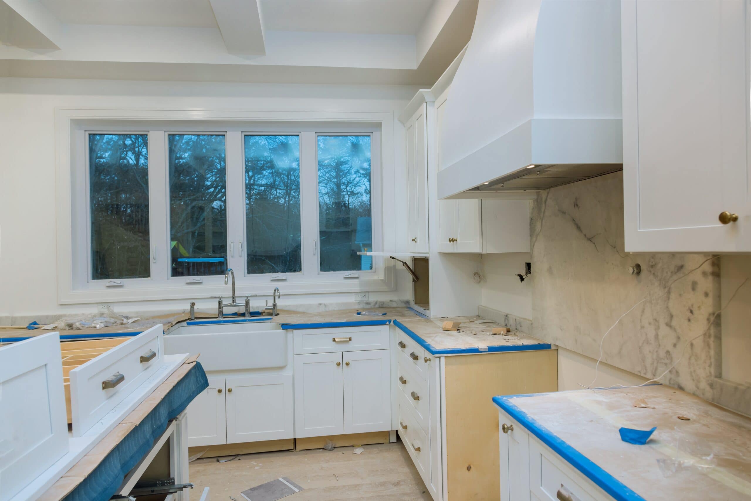 Remodel home improvement view installed in a new kitchen Remodel home improvement view installed in a new furniture in kitchen